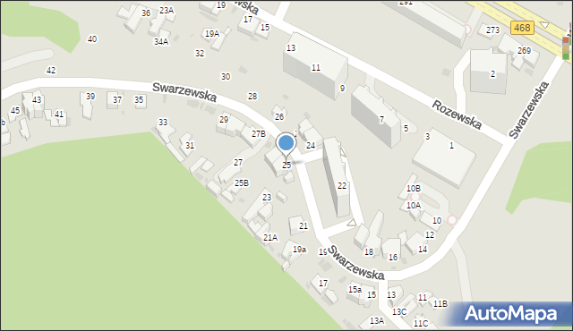 Gdynia, Swarzewska, 25, mapa Gdyni