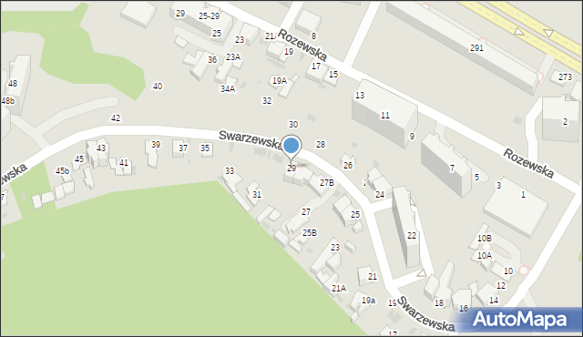Gdynia, Swarzewska, 29, mapa Gdyni