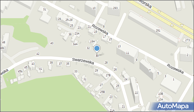 Gdynia, Swarzewska, 30, mapa Gdyni