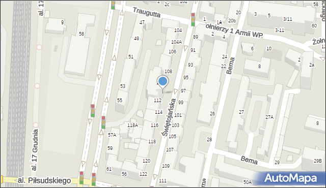 Gdynia, Świętojańska, 112-110, mapa Gdyni