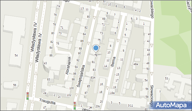 Gdynia, Świętojańska, 79, mapa Gdyni