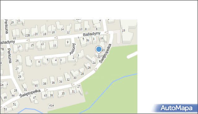 Gdynia, Świętopełka, 22, mapa Gdyni