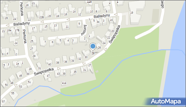 Gdynia, Świętopełka, 28, mapa Gdyni