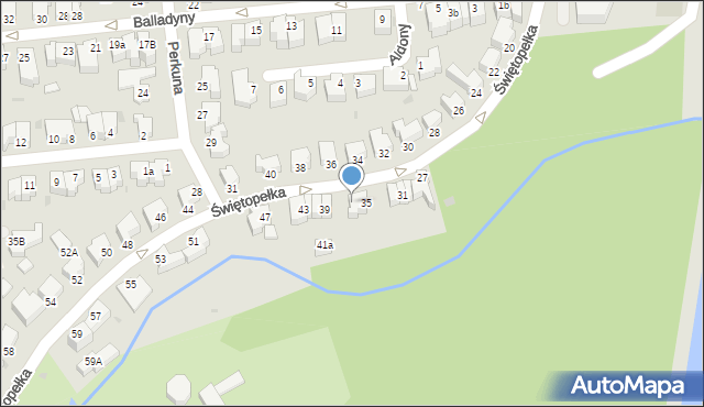 Gdynia, Świętopełka, 37, mapa Gdyni