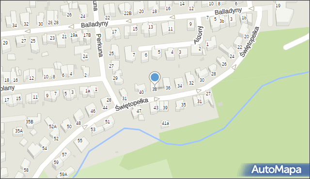 Gdynia, Świętopełka, 38, mapa Gdyni