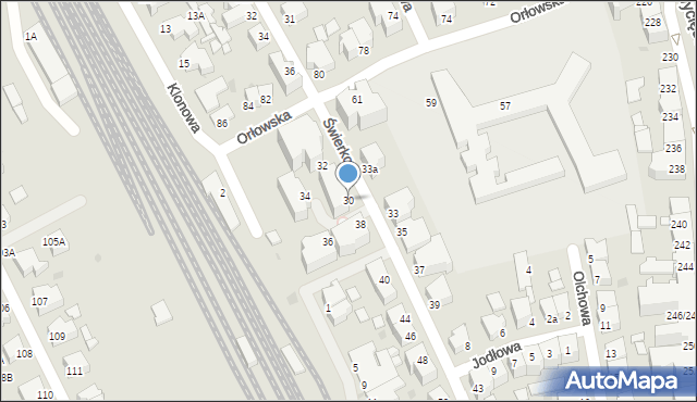 Gdynia, Świerkowa, 30, mapa Gdyni