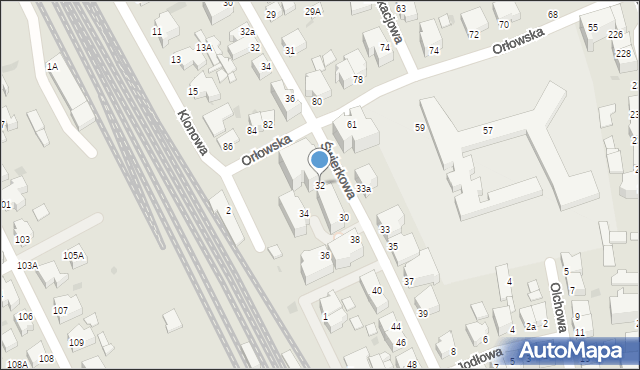 Gdynia, Świerkowa, 32, mapa Gdyni