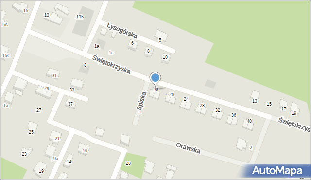 Gdynia, Świętokrzyska, 16, mapa Gdyni