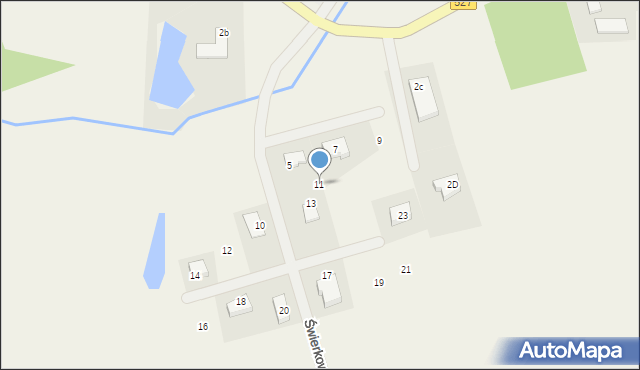 Giedajty, Świerkowa, 11, mapa Giedajty