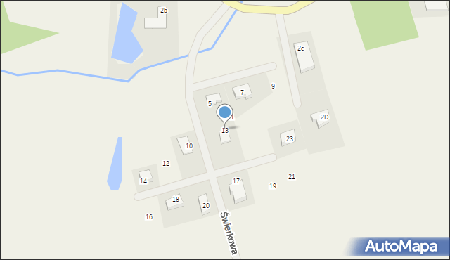 Giedajty, Świerkowa, 13, mapa Giedajty