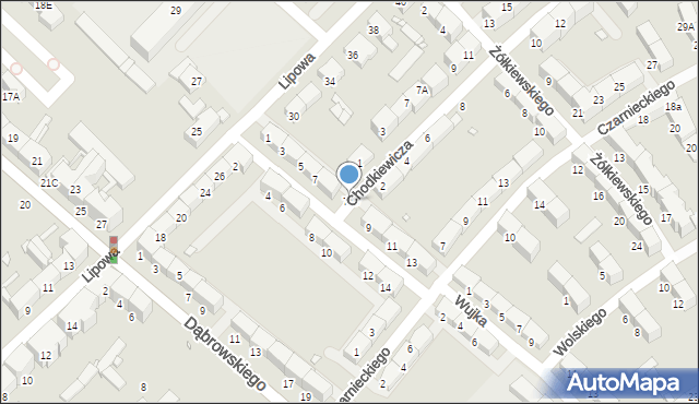 Gliwice, św. Bronisławy, 719, mapa Gliwic