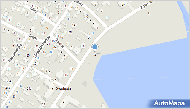 Głowno, Swoboda, 2, mapa Głowno