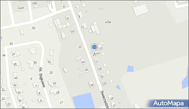 Gniezno, Swarzędzka, 15, mapa Gniezna