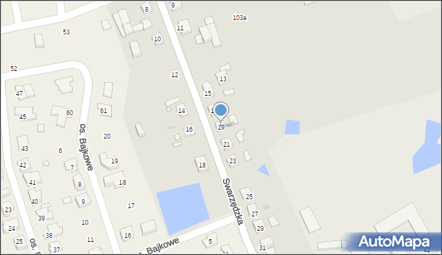 Gniezno, Swarzędzka, 19, mapa Gniezna