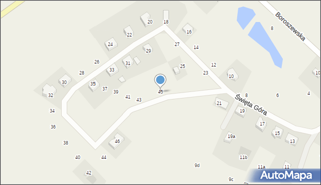 Godziszewo, Święta Góra, 45, mapa Godziszewo