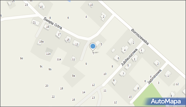 Godziszewo, Święta Góra, 7, mapa Godziszewo