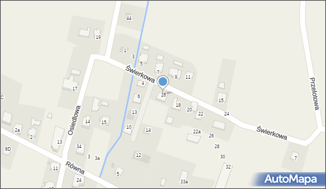 Goleszów, Świerkowa, 16, mapa Goleszów