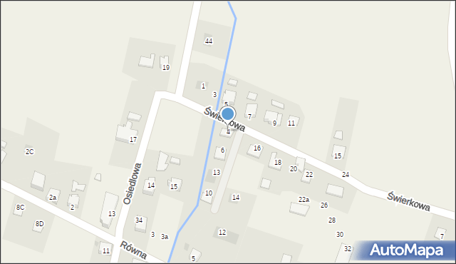 Goleszów, Świerkowa, 4, mapa Goleszów