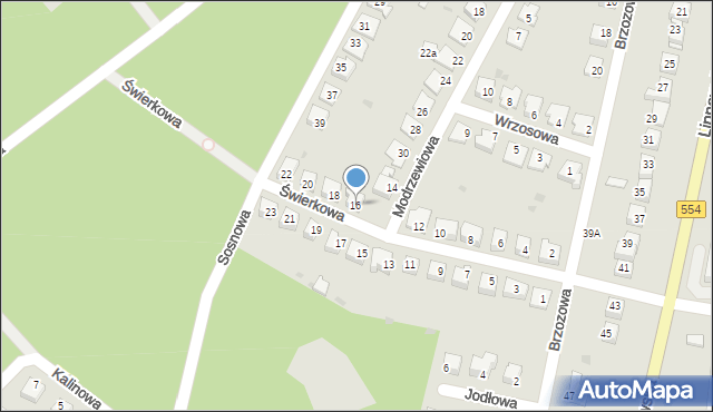 Golub-Dobrzyń, Świerkowa, 16, mapa Golub-Dobrzyń