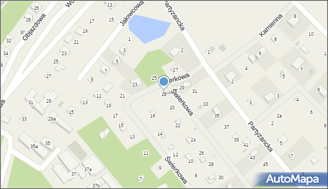 Gołubie, Świerkowa, 18, mapa Gołubie