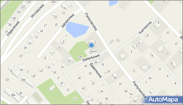 Gołubie, Świerkowa, 27, mapa Gołubie