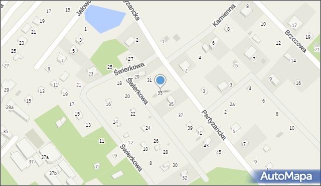 Gołubie, Świerkowa, 33, mapa Gołubie