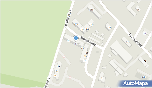 Góra, Świętosławy, 1c, mapa Góra