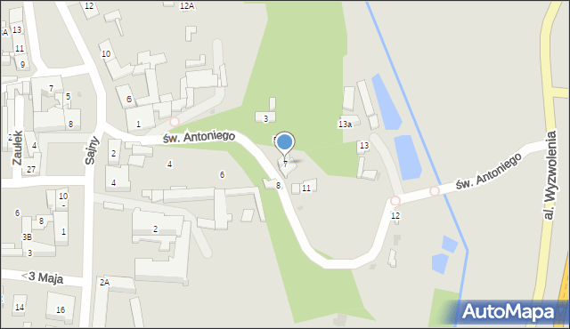 Góra Kalwaria, św. Antoniego, 7, mapa Góra Kalwaria