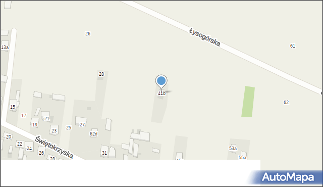 Górno, Świętokrzyska, 41b, mapa Górno
