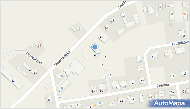 Gortatowo, Swarzędzka, 10, mapa Gortatowo