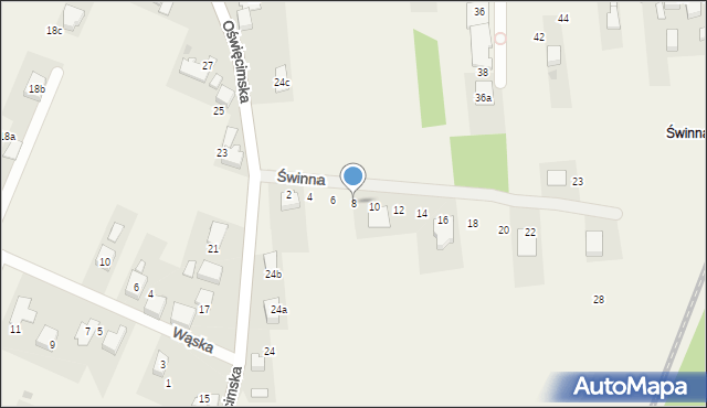 Gorzów, Świnna, 8, mapa Gorzów