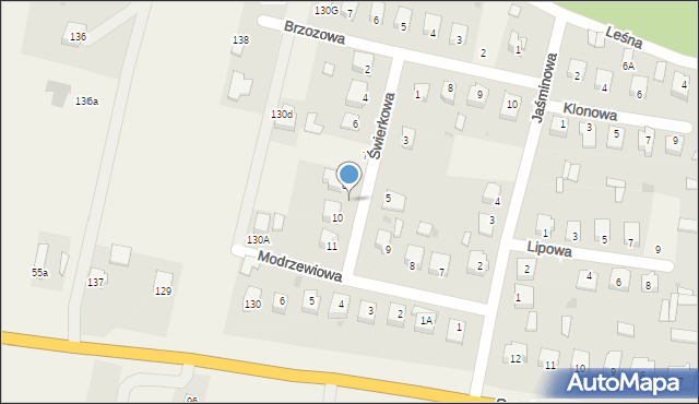 Gościeradów-Folwark, Świerkowa, 9, mapa Gościeradów-Folwark