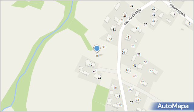 Graboszyce, św. Andrzeja, 38, mapa Graboszyce