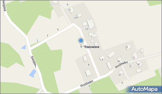 Grabowiec, Swojska, 6, mapa Grabowiec