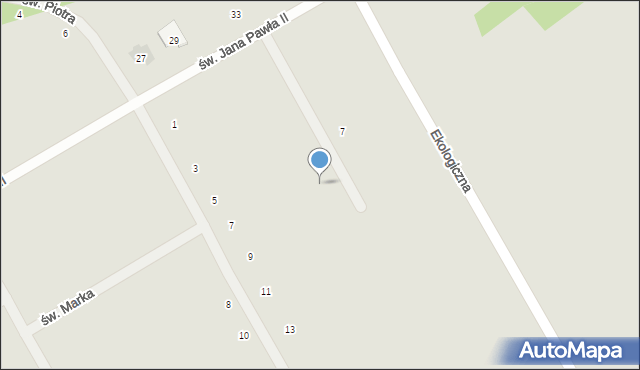 Grajewo, św. Maksymiliana Marii Kolbego, 10, mapa Grajewo