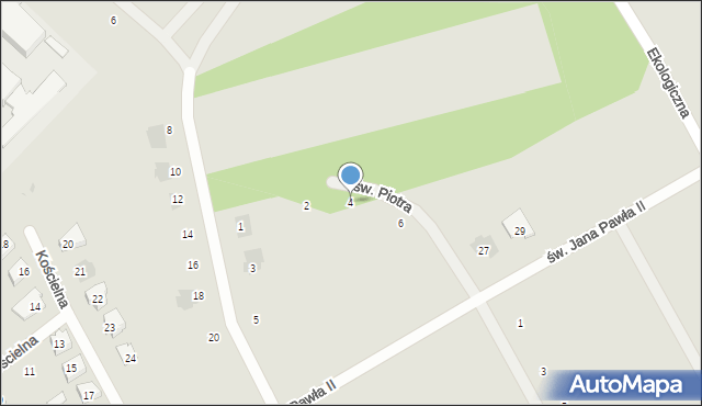 Grajewo, św. Piotra, 4, mapa Grajewo