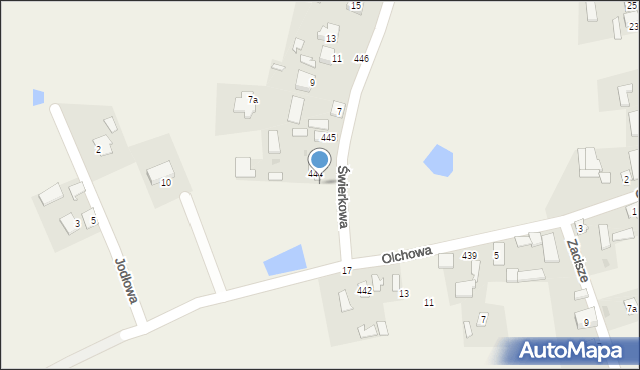 Grębów, Świerkowa, 3, mapa Grębów