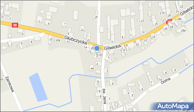 Grobniki, św. Jana, 2, mapa Grobniki