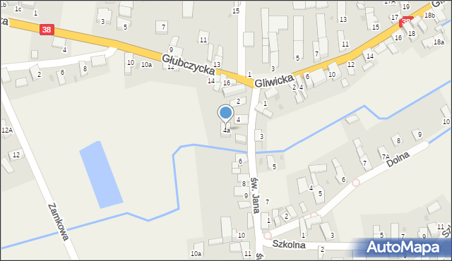 Grobniki, św. Jana, 4a, mapa Grobniki