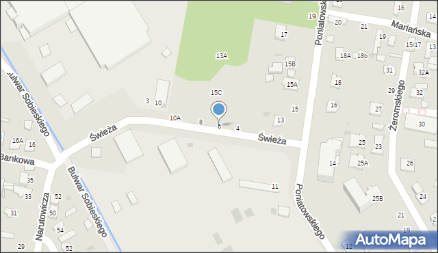Grodzisk Mazowiecki, Świeża, 6, mapa Grodzisk Mazowiecki