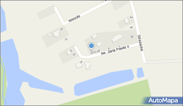Grodzisko, św. Jana Pawła II, 12, mapa Grodzisko