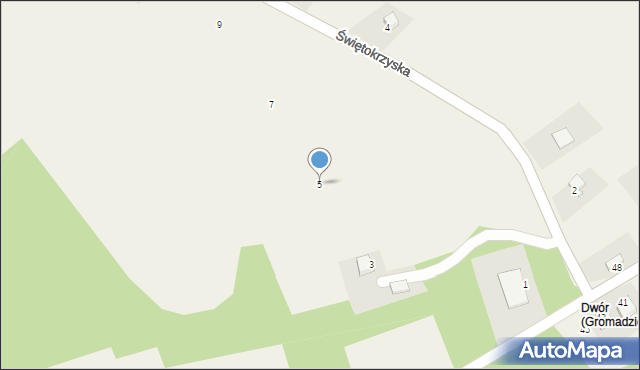 Gromadzice, Świętokrzyska, 5, mapa Gromadzice