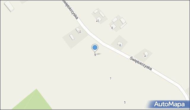 Gromadzice, Świętokrzyska, 9, mapa Gromadzice