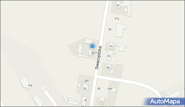 Gruszczyn, Swarzędzka, 26, mapa Gruszczyn