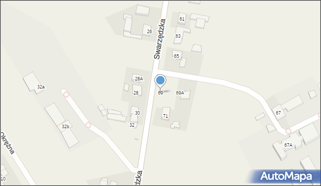Gruszczyn, Swarzędzka, 69, mapa Gruszczyn
