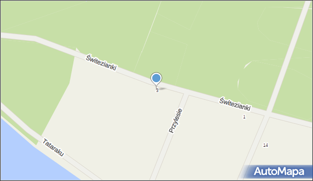 Grzegorzewice, Świtezianki, 3, mapa Grzegorzewice