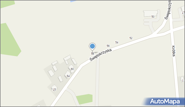 Grzymałków, Świętokrzyska, 58, mapa Grzymałków