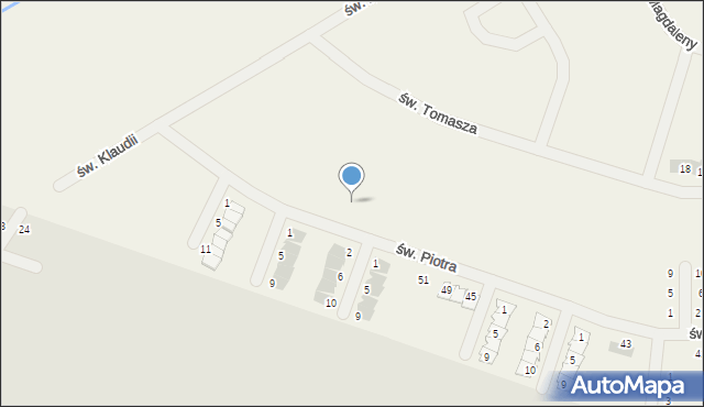 Gwiazdowo, św. Julii, 2, mapa Gwiazdowo