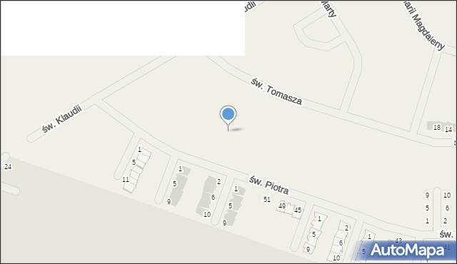 Gwiazdowo, św. Julii, 4, mapa Gwiazdowo