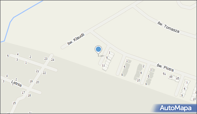Gwiazdowo, św. Macieja, 4, mapa Gwiazdowo
